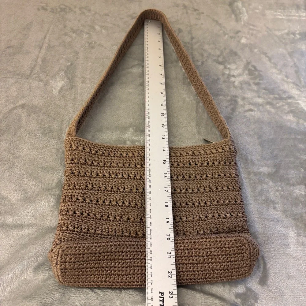 The Sak Crochet Shoulder Bag Womens Medium Brown Good